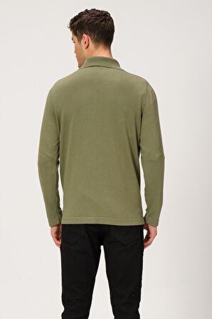 ALEXANDERGARDI POLO YAKA FERMUARLI TRİKO KAZAK (E21-PLYK00)