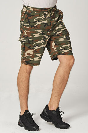ALEXANDERGARDI KAMUFLAJ DESENLİ KARGO CEPLİ ŞORT (E21-SINTO SRT)