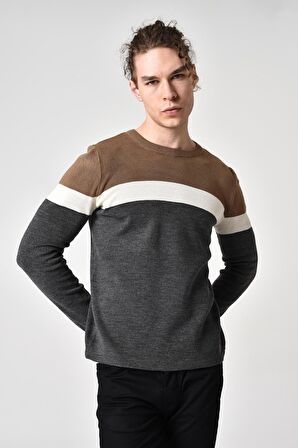 ALEXANDERGARDI RENK BLOKLU KAZAK (E22-5701)