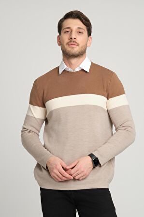 ALEXANDERGARDI RENK BLOKLU KAZAK (E22-5701)