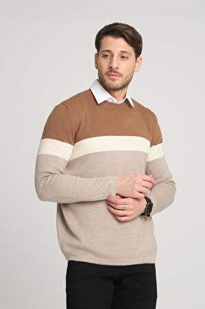 ALEXANDERGARDI RENK BLOKLU KAZAK (E22-5701)