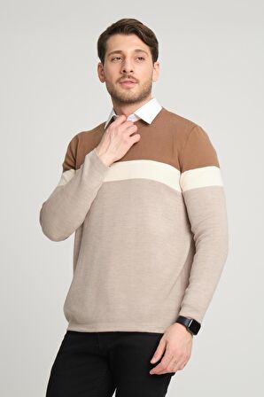 ALEXANDERGARDI RENK BLOKLU KAZAK (E22-5701)