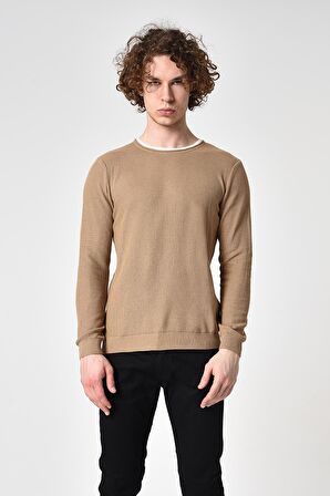 ALEXANDERGARDI BİSİKLET YAKA GARNİLİ KAZAK (E22-5704)