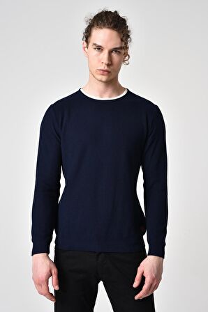 ALEXANDERGARDI BİSİKLET YAKA GARNİLİ KAZAK (E22-5704)