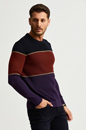 ALEXANDERGARDI RENK BLOKLU KAZAK (E22-5708)