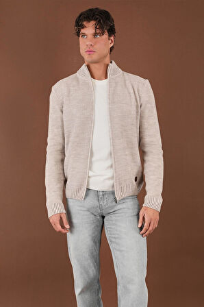 ALEXANDERGARDI DİK YAKA FERMUARLI TRİKO HIRKA (E22-5714)