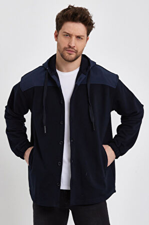 ALEXANDERGARDI PARAŞÜT KUMAŞ DETAYLI OVERSİZE HIRKA (E22-61000)