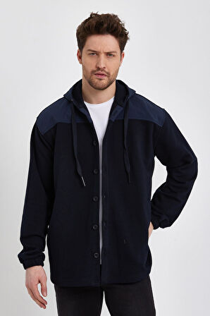 ALEXANDERGARDI PARAŞÜT KUMAŞ DETAYLI OVERSİZE HIRKA (E22-61000)