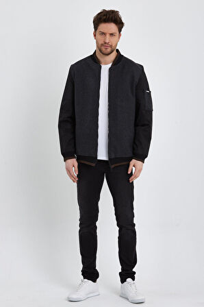 ALEXANDERGARDI KOLU CEP DETAYLI YÜNLÜ MONT (E22-623A)