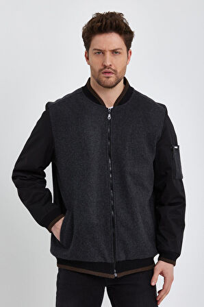 ALEXANDERGARDI KOLU CEP DETAYLI YÜNLÜ MONT (E22-623A)