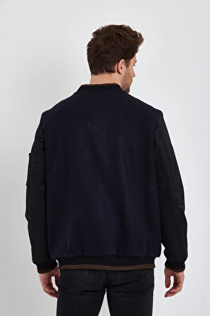 ALEXANDERGARDI KOLU CEP DETAYLI YÜNLÜ MONT (E22-623A)