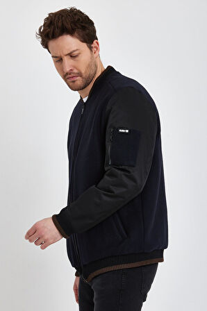 ALEXANDERGARDI KOLU CEP DETAYLI YÜNLÜ MONT (E22-623A)