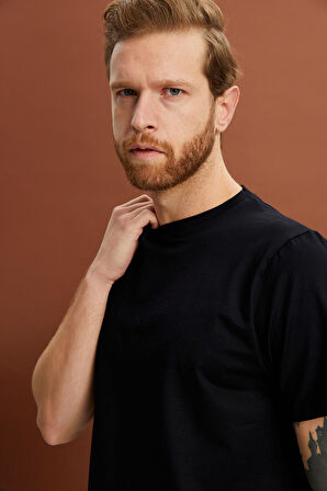 ALEXANDERGARDI REGULAR FİT BİSİKLET YAKA T-SHİRT (E22-71902)