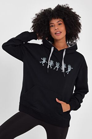 ALEXANDERGARDI BASKILI KAPÜŞONLU COMFORT FİT SWEATSHIRT (E22-757A-02)