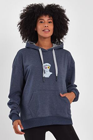ALEXANDERGARDI BASKILI KAPÜŞONLU COMFORT FİT SWEATSHIRT (E22-757A-04)