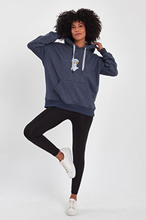 ALEXANDERGARDI BASKILI KAPÜŞONLU COMFORT FİT SWEATSHIRT (E22-757A-04)