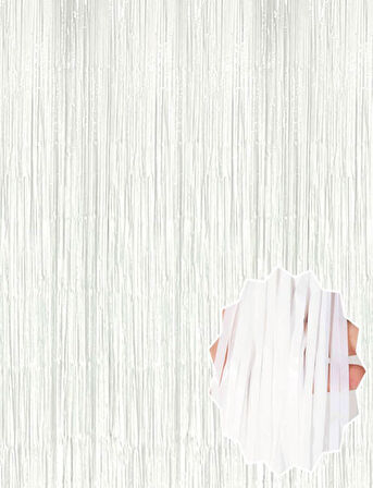 Soft Beyaz Renk Duvar ve Kapı Perdesi İthal 100x200 cm