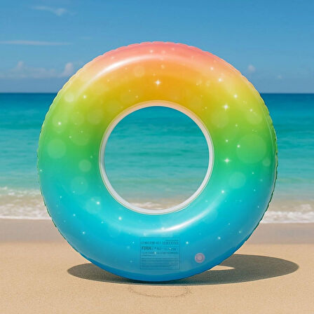 Renkli Rüya Simiti-Gökkuşağı Işıltısı-60 cm Deniz,Havuz Simiti