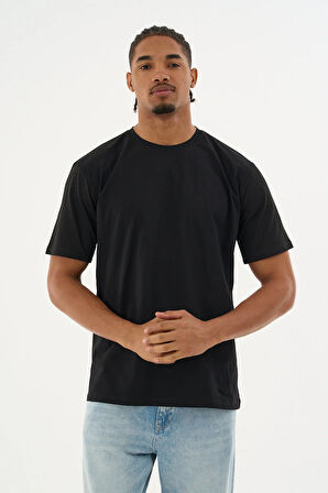 Erkek %100 Organik Pamuklu Yumuşak Dokulu Comfort Fit Bisiklet Yakalı T-shirt E249