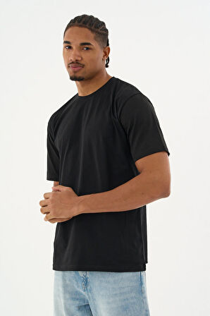 Erkek %100 Organik Pamuklu Yumuşak Dokulu Comfort Fit Bisiklet Yakalı T-shirt E251