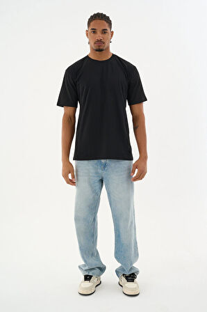 Erkek %100 Organik Pamuklu Yumuşak Dokulu Comfort Fit Bisiklet Yakalı T-shirt E251