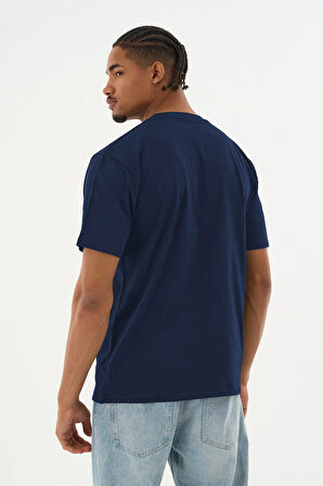 Erkek %100 Organik Pamuklu Yumuşak Dokulu Comfort Fit Bisiklet Yakalı T-shirt E261