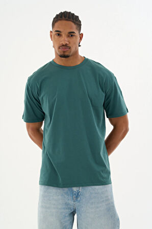 Erkek %100 Organik Pamuklu Yumuşak Dokulu Comfort Fit Bisiklet Yakalı T-shirt E244