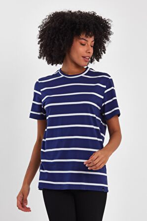 ALEXANDERGARDI ÇİZGİLİ COMFORT FİT T-SHİRT (E23-00148)