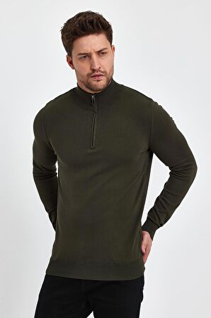 ALEXANDERGARDI YARIM BALIKÇI FERMUARLI YAKA KAZAK (E23-6701)