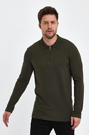 ALEXANDERGARDI FERMUARLI POLO YAKA KAZAK (E23-6702)