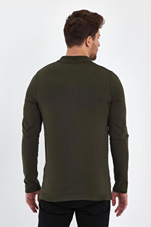 ALEXANDERGARDI FERMUARLI POLO YAKA KAZAK (E23-6702)