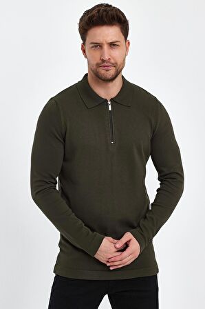 ALEXANDERGARDI FERMUARLI POLO YAKA KAZAK (E23-6702)