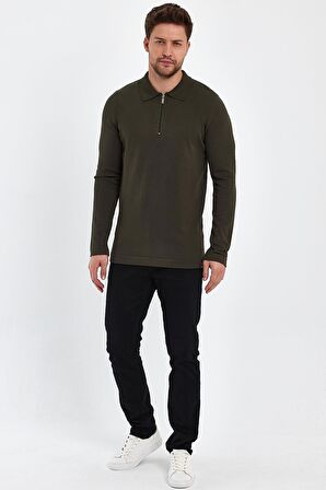 ALEXANDERGARDI FERMUARLI POLO YAKA KAZAK (E23-6702)