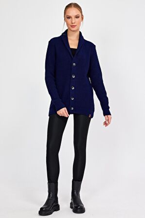 ALEXANDERGARDI DÜĞMELİ OVERSİZE SELANİK ÖRGÜ HIRKA (E23-6705)