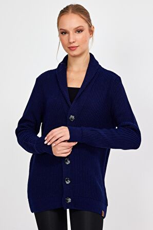 ALEXANDERGARDI DÜĞMELİ OVERSİZE SELANİK ÖRGÜ HIRKA (E23-6705)