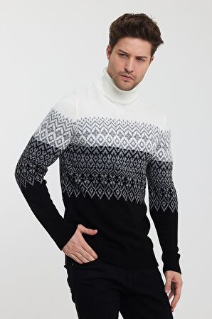 ALEXANDERGARDI DESENLİ BALIKÇI YAKA TRİKO KAZAK(E23-6713)