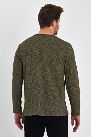 AEXANDERGARDI BASKILI YANI YIRTMAÇLI SWEATSHIRT (E23-75101)