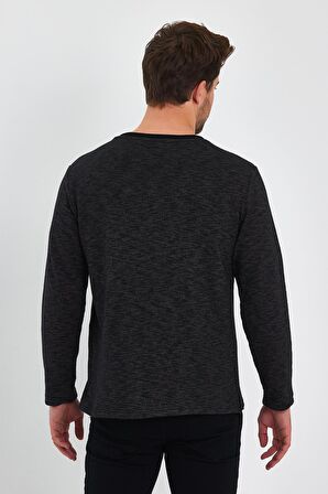 AEXANDERGARDI BASKILI YANI YIRTMAÇLI SWEATSHIRT (E23-75101)