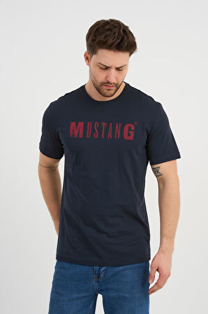 ALEXANDERGARDI Bisiklet Yaka Baskılı T-shirt (E23-TS00)