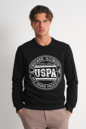 ALEXANDERGARDI Bisiklet Yaka Baskılı Sweatshirt
