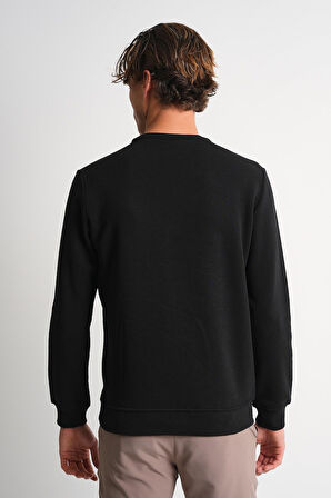 ALEXANDERGARDI Bisiklet Yaka Baskılı Sweatshirt