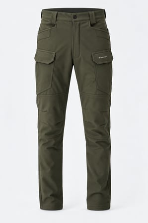 Erkek Kışlık İçi Polarlı Rüzgar Su Geçirmez Soft Shell Taktik Pantolon - E231
