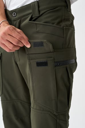 Erkek Kışlık İçi Polarlı Rüzgar Su Geçirmez Soft Shell Taktik Pantolon - E231