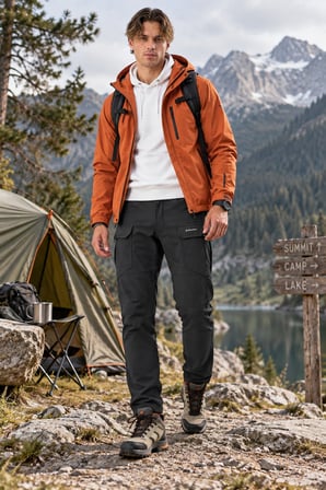Erkek Kışlık Softshell İçi Polarlı Rüzgar, Soğuk & Su Geçirmez Taktik Pantolon - E232