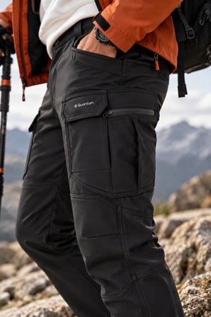 Erkek Kışlık Softshell İçi Polarlı Rüzgar, Soğuk & Su Geçirmez Taktik Pantolon - E232