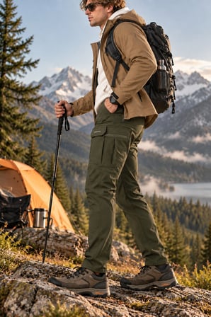 Erkek Kışlık Softshell İçi Polarlı Rüzgar, Soğuk & Su Geçirmez Taktik Pantolon - E232