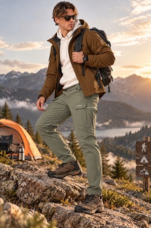 Erkek Kışlık Softshell İçi Polarlı Rüzgar, Soğuk & Su Geçirmez Taktik Pantolon - E232