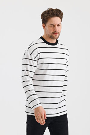 ALEXANDERGARDI ÇİZGİLİ REGULAR FİT SWEATSHIRT (E24-00158)