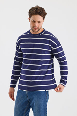 ALEXANDERGARDI ÇİZGİLİ REGULAR FİT SWEATSHIRT (E24-00158)