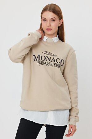 ALEXANDERGARDI İÇİ POLARLI BASKI DETAYLI SWEATSHIRT(E24-00174)